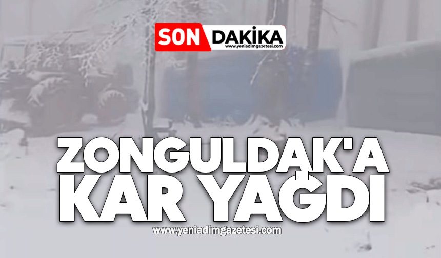 Zonguldak'a kar yağdı