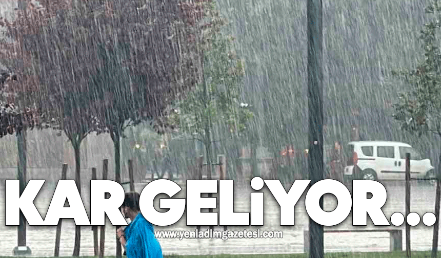 Kar geliyor...
