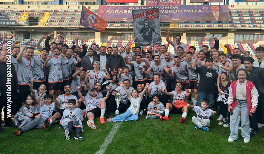 Karabük 1.Amatör Lig'de şampiyon Safranboluspor