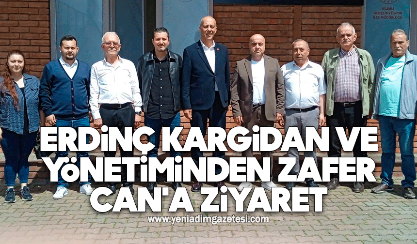 Erdinç Kargidan ve yönetiminden Zafer Can'a ziyaret