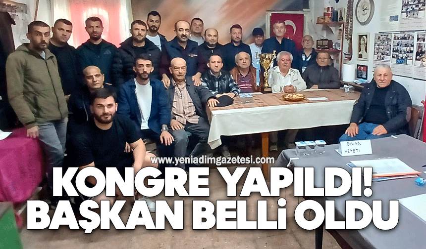Kongre yapıldı! Başkan belli oldu