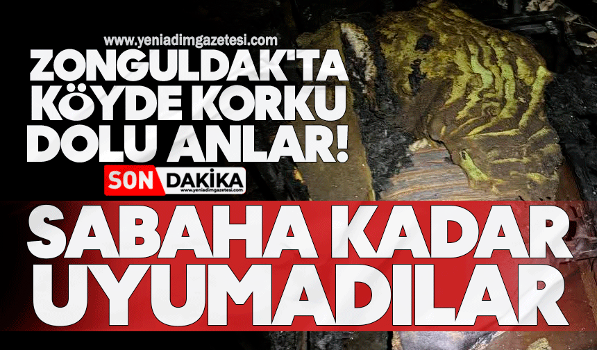 Zonguldak'ta köyde korku dolu anlar: Sabaha kadar uyumadılar