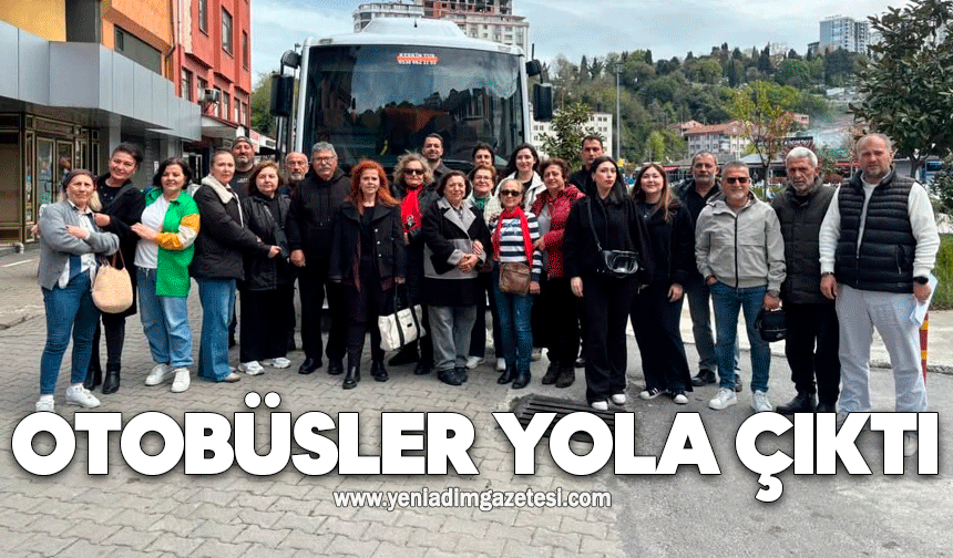 Otobüsler yola çıktı