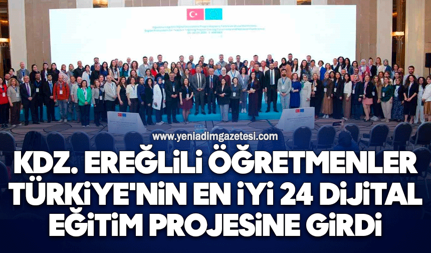 Kdz. Ereğlili Öğretmenler Türkiye'nin En İyi 24 Dijital Eğitim Projesine Girdi
