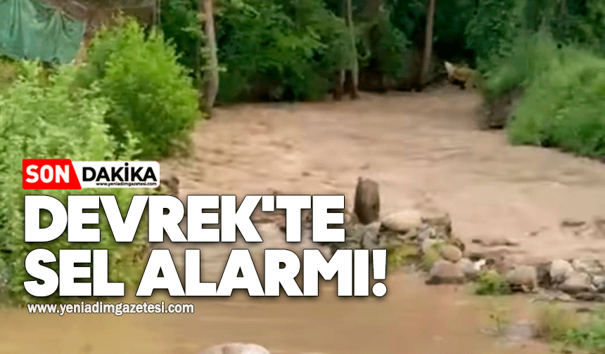 Devrek'te sel alarmı!