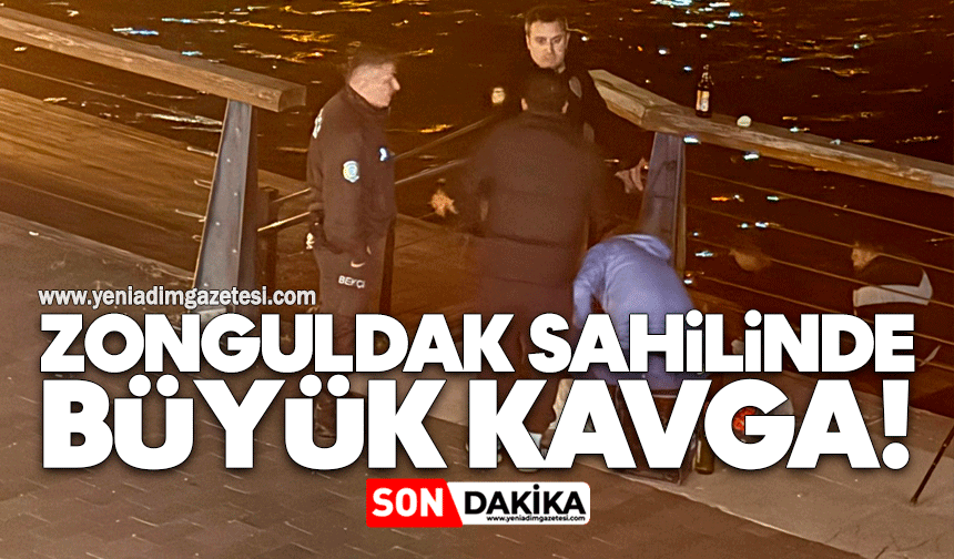 Zonguldak sahilinde büyük kavga!