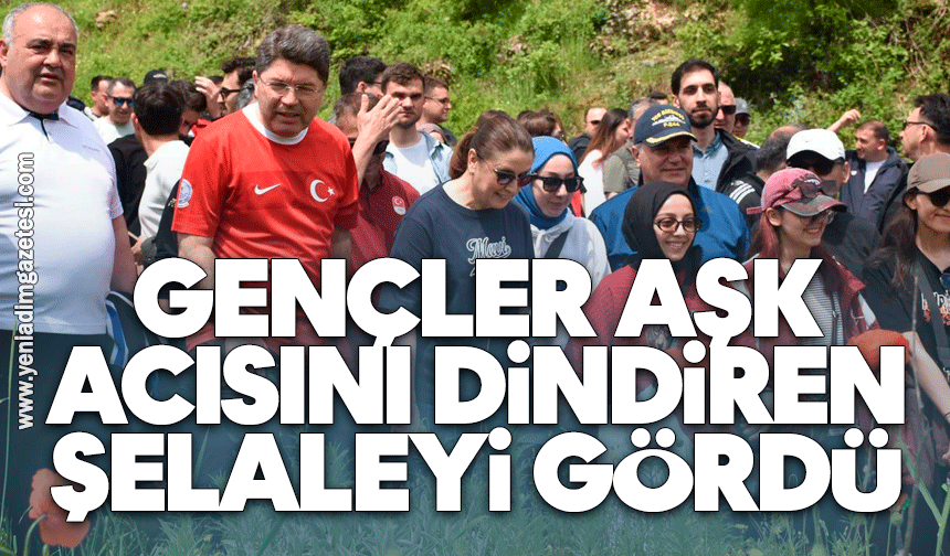 Gençler ilk kez aşk acısını dindiren şelaleyi gördü