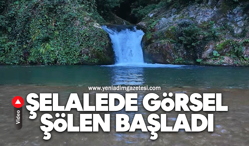 Şelalede görsel şölen başladı