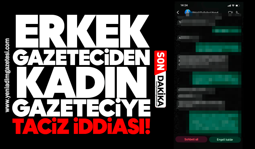 Gazeteciden, kadın gazeteciye taciz iddiası!