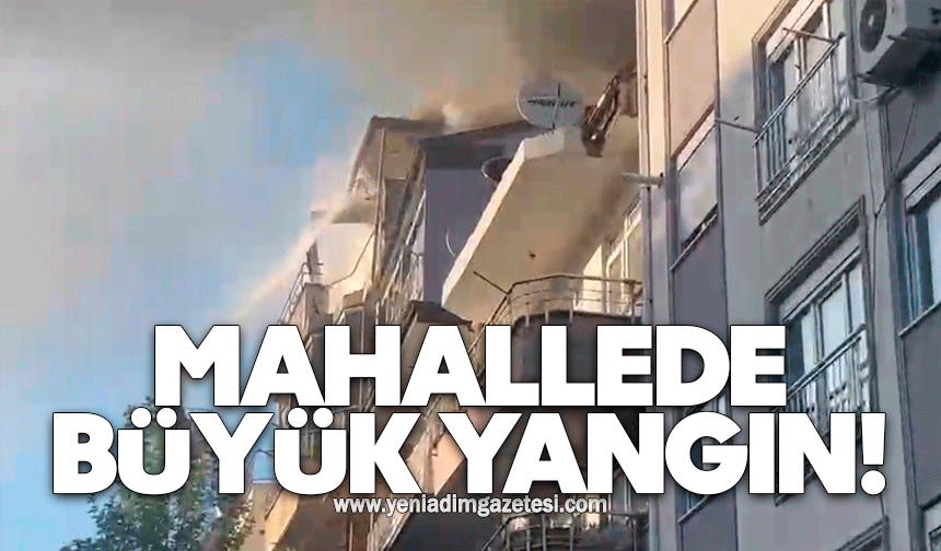 Mahallede büyük yangın!