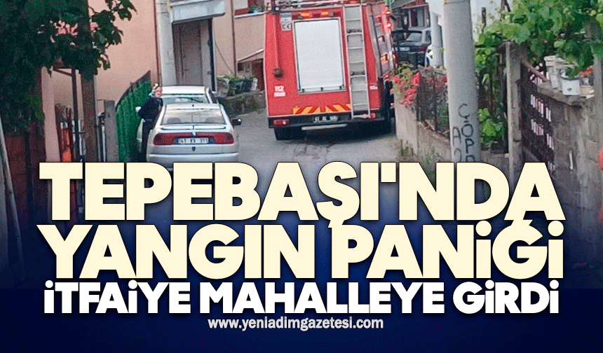 Tepebaşı'nda yangın paniği: İtfaiye mahalleye girdi
