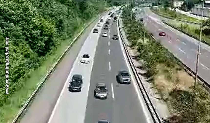 Anadolu Otoyolu'nda trafik yoğunluğu artıyor