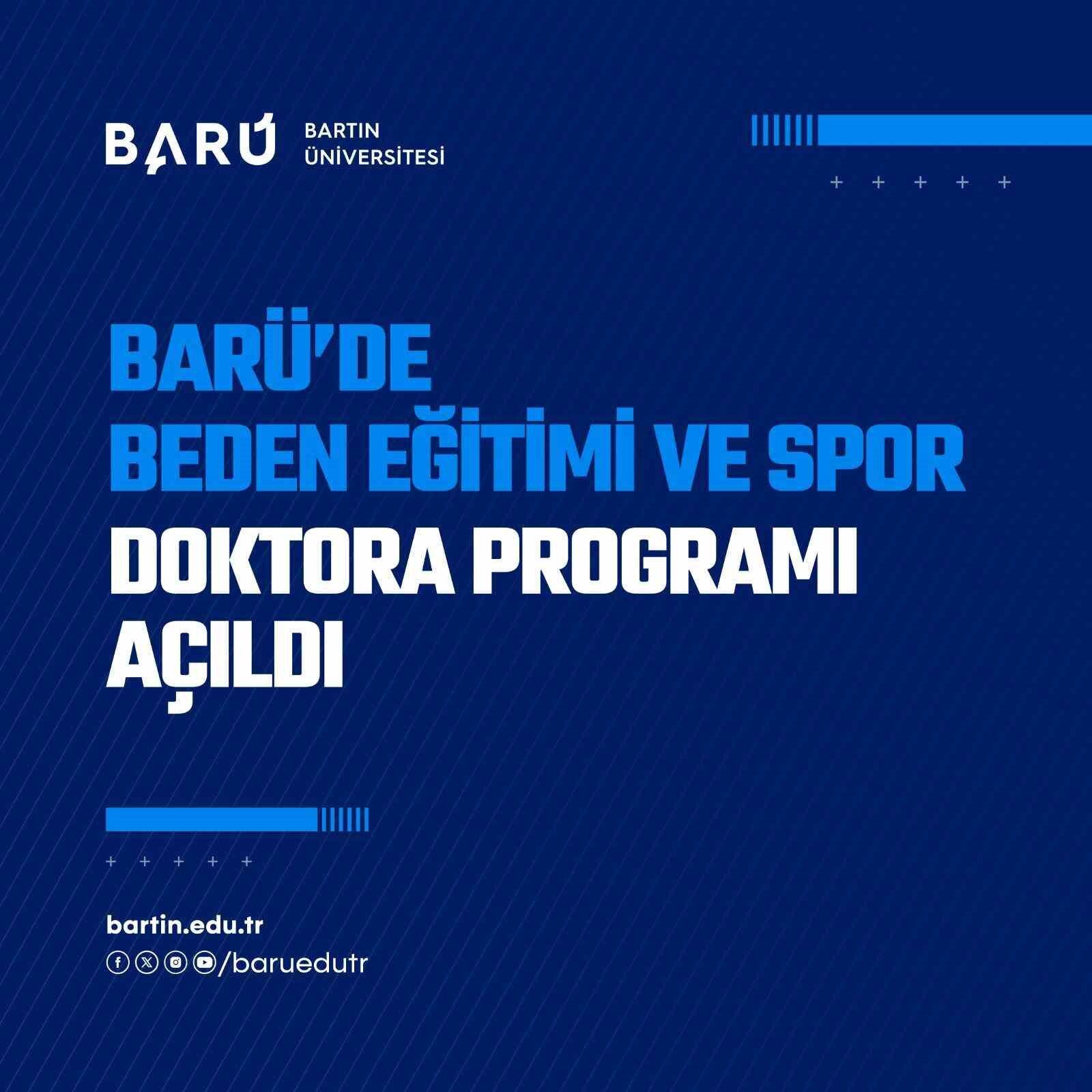 BARÜ'de Beden Eğitimi ve Spor doktora programı açıldı