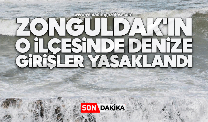 Zonguldak'ın o ilçesinde denize girişler yasaklandı
