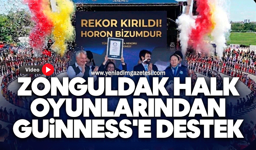 Zonguldak Halk Oyunları, Guinness'e destek verdi