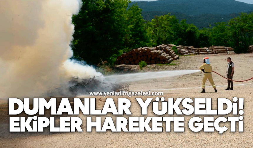 Dumanlar yükseldi! Ekipler harekete geçti