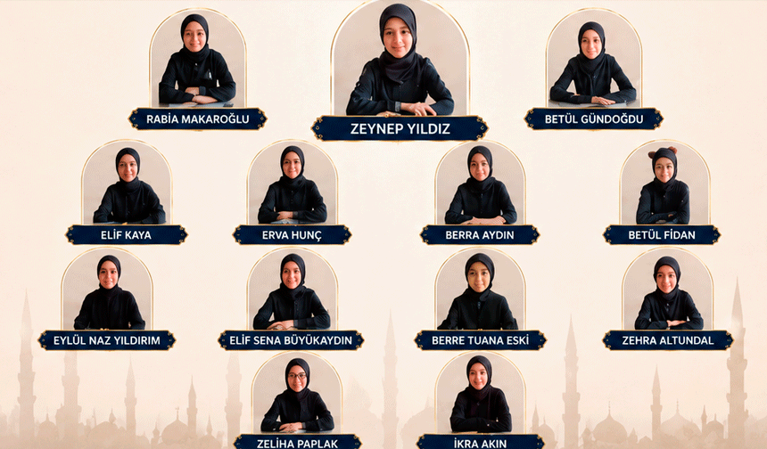 Eğitimlerini başarılı ile tamamlayarak hafız oldular