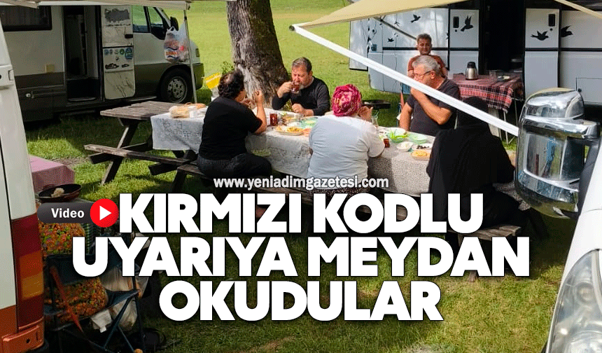 Kırmızı Kodlu Uyarıya Meydan Okudular: Zonguldaklı Kampçılar Güneşin Tadını Çıkardı!