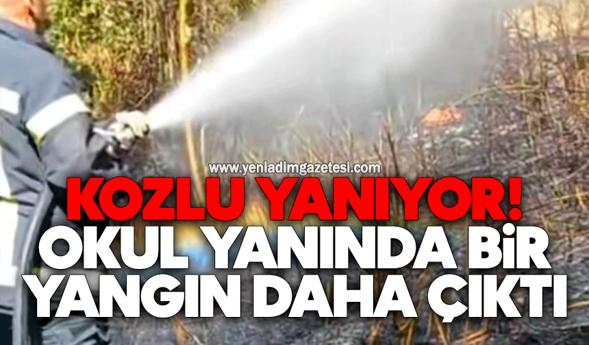Kozlu yanıyor! Okul yanında bir yangın daha çıktı
