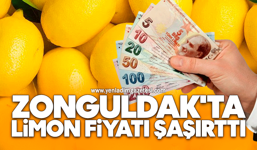 Zonguldak'ta limon fiyatı şaşırttı