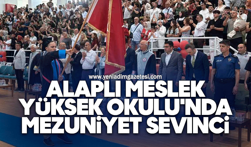 Alaplı Meslek Yüksek Okulu'nda mezuniyet sevinci
