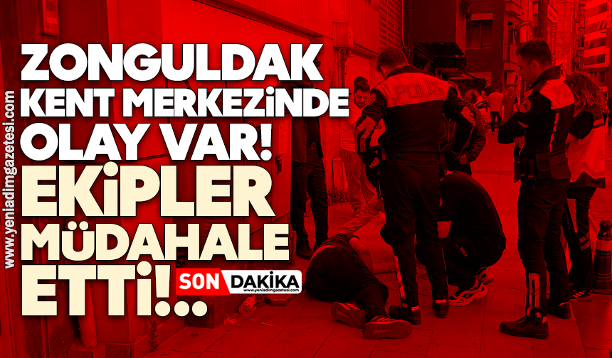 Zonguldak kent merkezinde olay! Ekipler müdahale etti