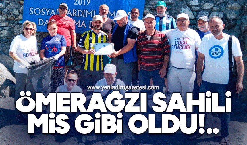 Ömerağzı Sahili mis gibi oldu!