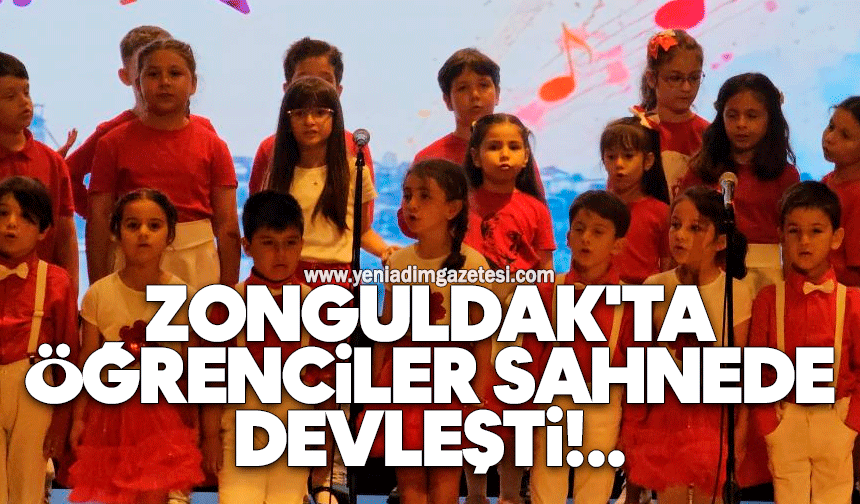 Zonguldak'ta öğrenciler sahnede devleşti