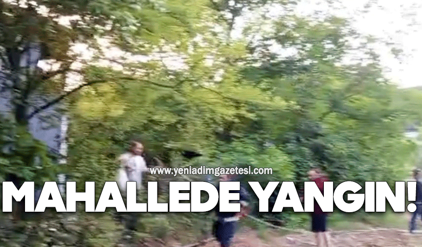Mahallede yangın!