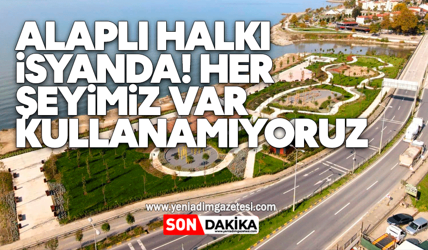 Alaplı halkı isyanda! Her şeyimiz var kullanamıyoruz