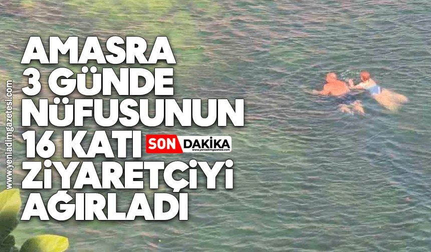 Amasra 3 günde nüfusunun 16 katı ziyaretçiyi ağırladı