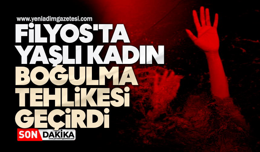 Filyos'ta yaşlı kadın boğulma tehlikesi geçirdi