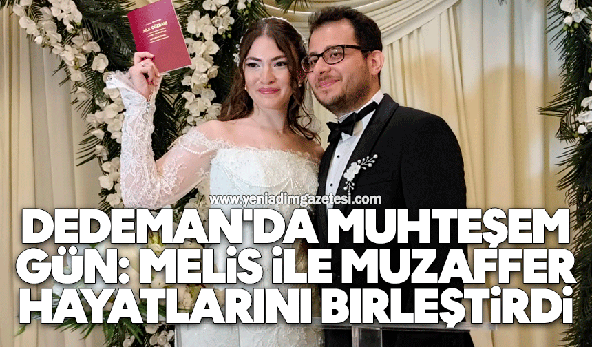 Dedeman'da muhteşem gün: Melis ile Muzaffer hayatlarını birleştirdi
