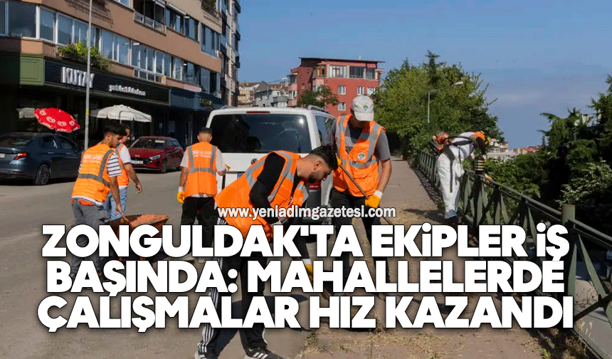 Zonguldak'ta ekipler iş başında: Mahallelerde çalışmalar hız kazandı