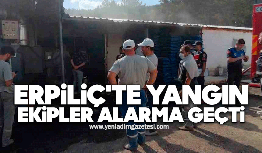 Erpiliç'te yangın: Ekipler alarma geçti