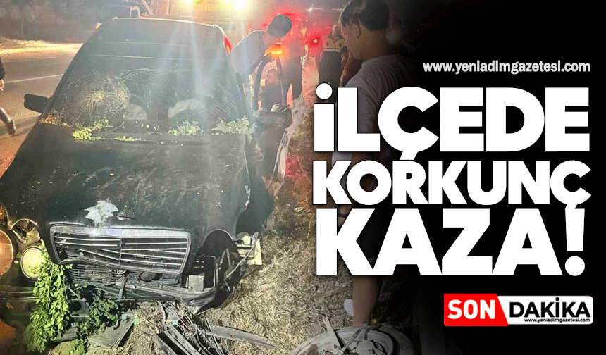 İlçede korkunç kaza!