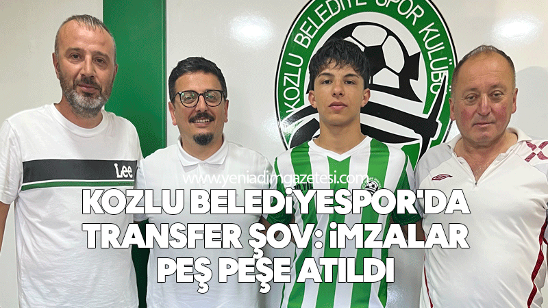 Kozlu Belediyespor'da transfer şov: İmzalar peş peşe atıldı