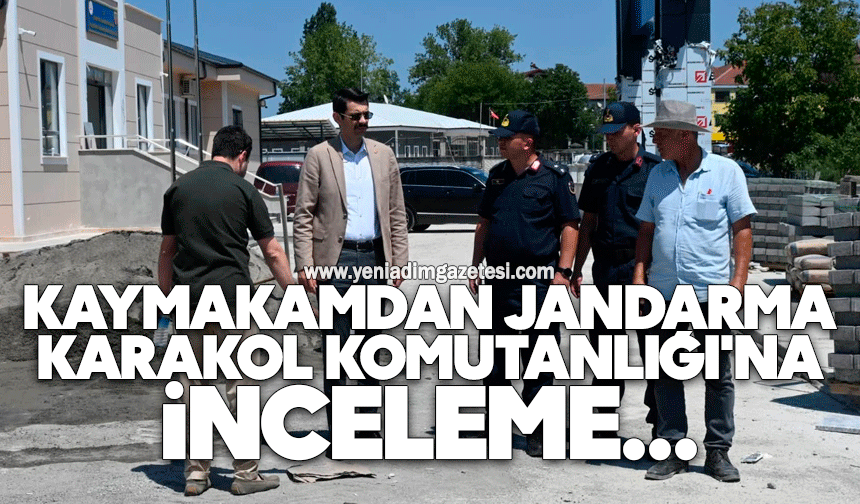 Kaymakamdan Jandarma Karakol Komutanlığı'na inceleme