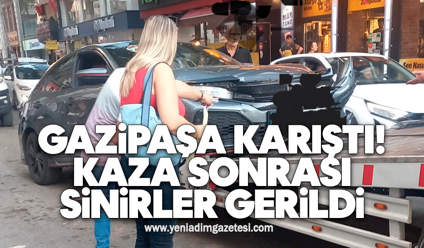 Gazipaşa karıştı: Kaza sonrası sinirler gerildi