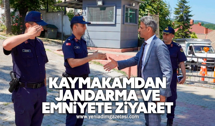 Kaymakamdan Jandarma ve Emniyete ziyaret