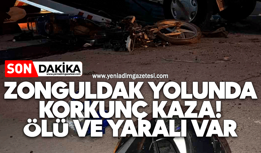 Zonguldak yolunda korkunç kaza! Ölü ve yaralı var