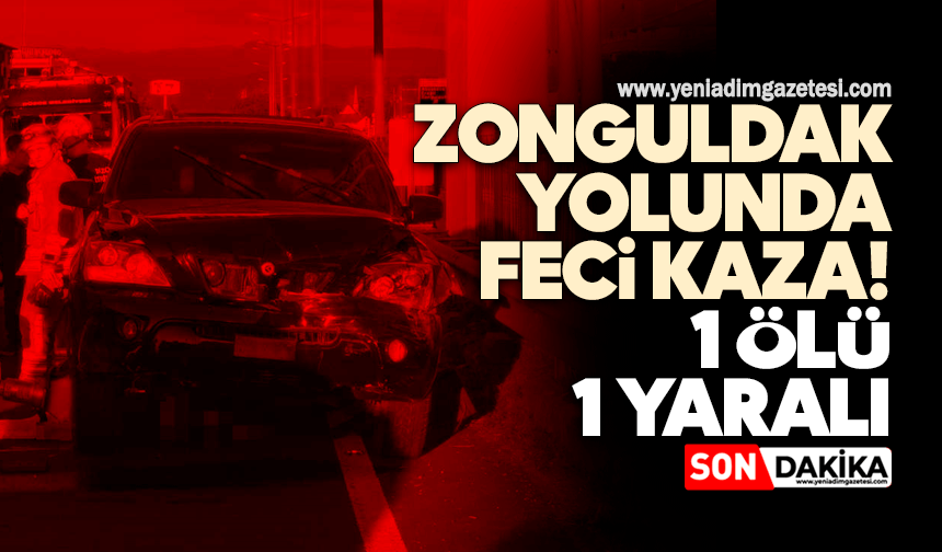 Zonguldak yolunda feci kaza! 1 ölü, 1 yaralı