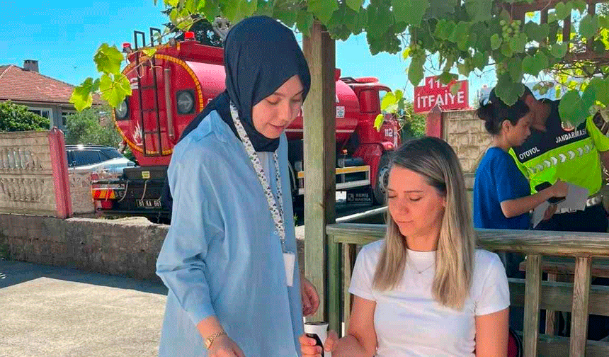 Akçakoca'da vatandaşların hareket yaşı ölçüldü