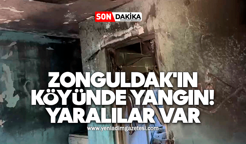 Zonguldak'ın köyünde yangın! Yaralılar var