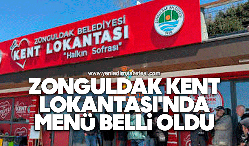Zonguldak Kent Lokantası'nda menü belli oldu