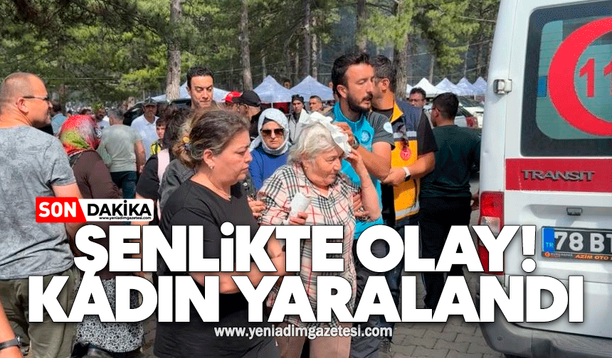 Şenlikte olay! Kadın yaralandı