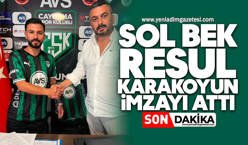 Sol bek Resul Karakoyun imzayı attı