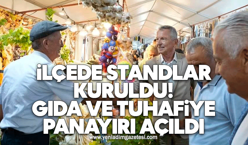 İlçede standlar kuruldu: Gıda ve tuhafiye panayırı açıldı