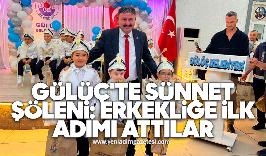 Gülüç'te sünnet şöleni: Erkekliğe ilk adımı attılar