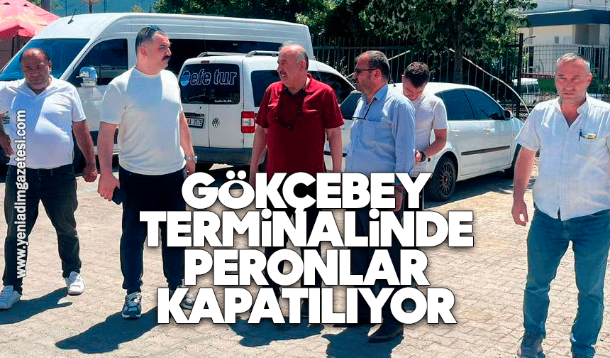 Gökçebey Terminalinde peronlar kapatılıyor